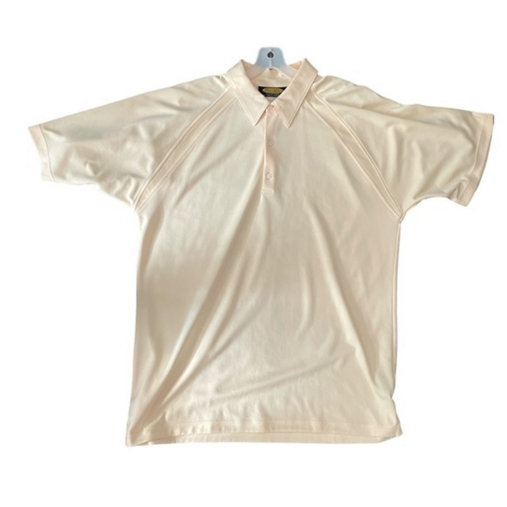 Greg Norman Mens Play Dry Polo Shirt Moisture Wicking Golf Yellow Size XL